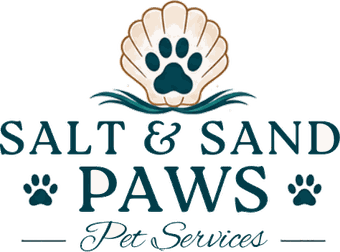 Salt and Sand Paws: shell and paw logo